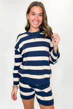 Parallel Chic Striped Knit Top and Shorts Set - FINAL SALE - Madison and Mallory