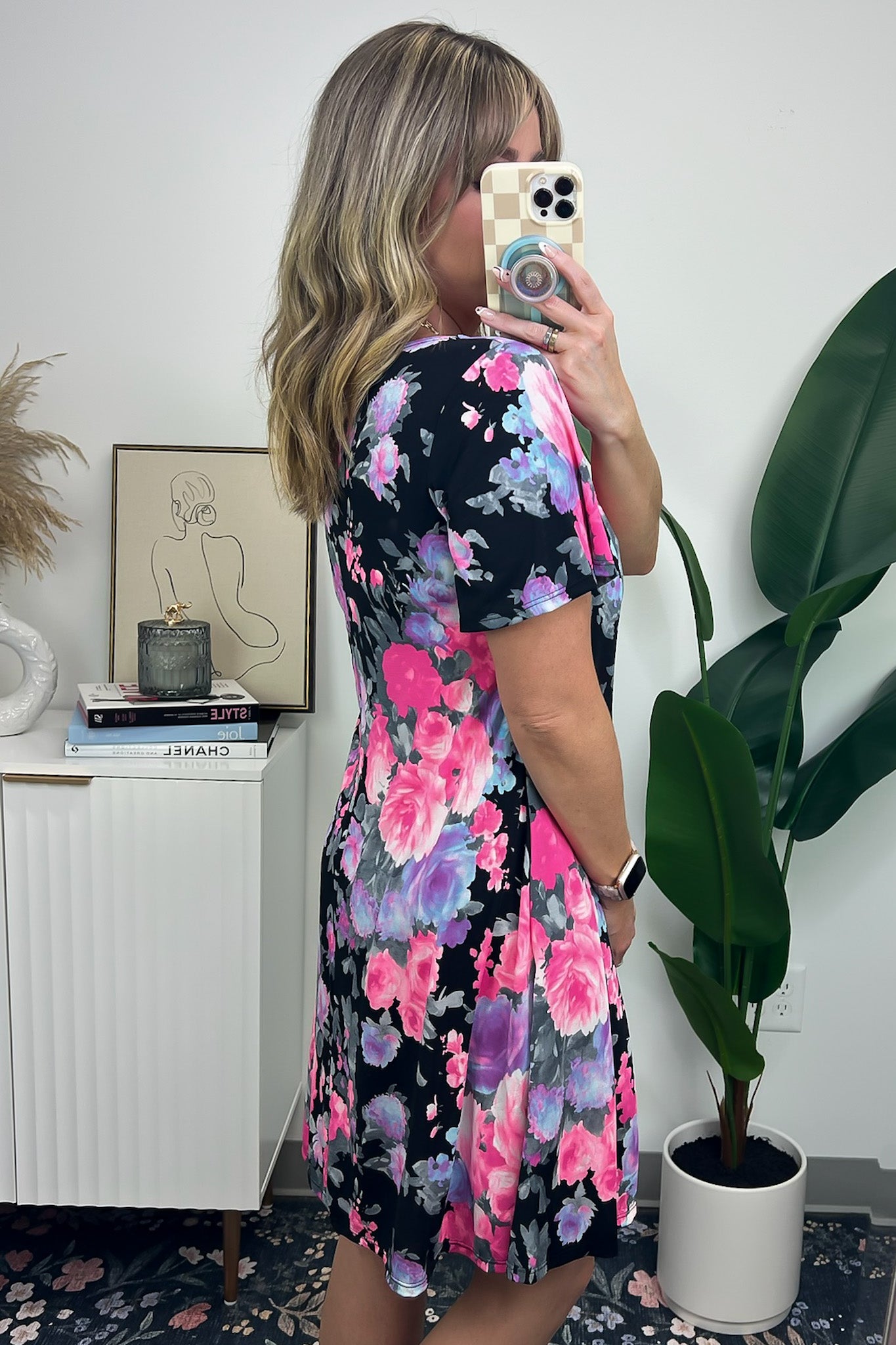  Parisah Square Neck Floral Dress - FINAL SALE - Madison and Mallory