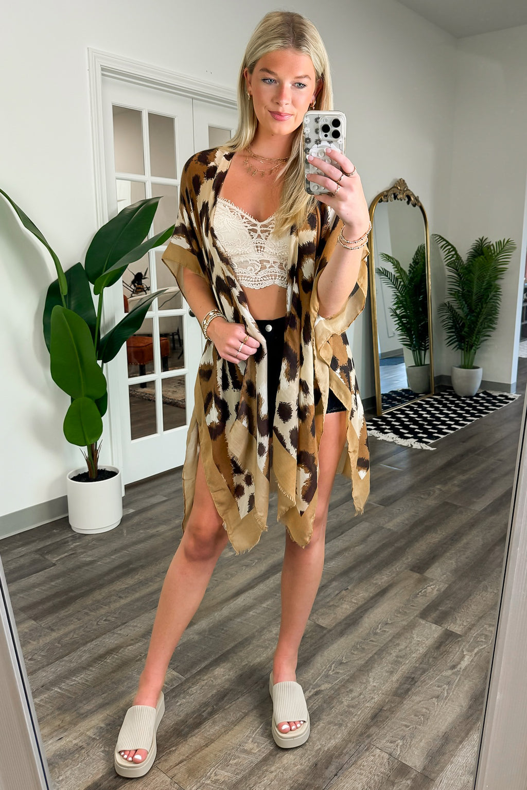  Paulinah Animal Print Kimono - FINAL SALE - Madison and Mallory