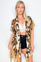  Paulinah Animal Print Kimono - FINAL SALE - Madison and Mallory