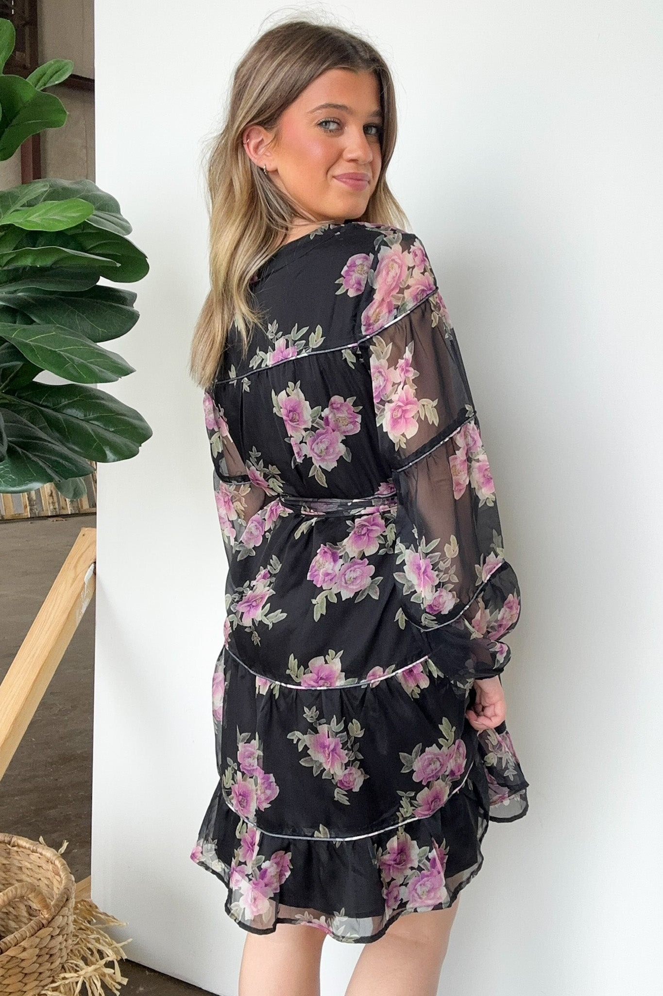  Perfect Concept Long Sleeve Floral Button Up Dress - Madison and Mallory