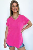  Perfect Essential V-Neck Dolman Pocket Top - Madison and Mallory