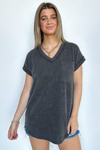  Perfect Essential V-Neck Dolman Pocket Top - Madison and Mallory