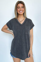  Perfect Essential V-Neck Dolman Pocket Top - Madison and Mallory