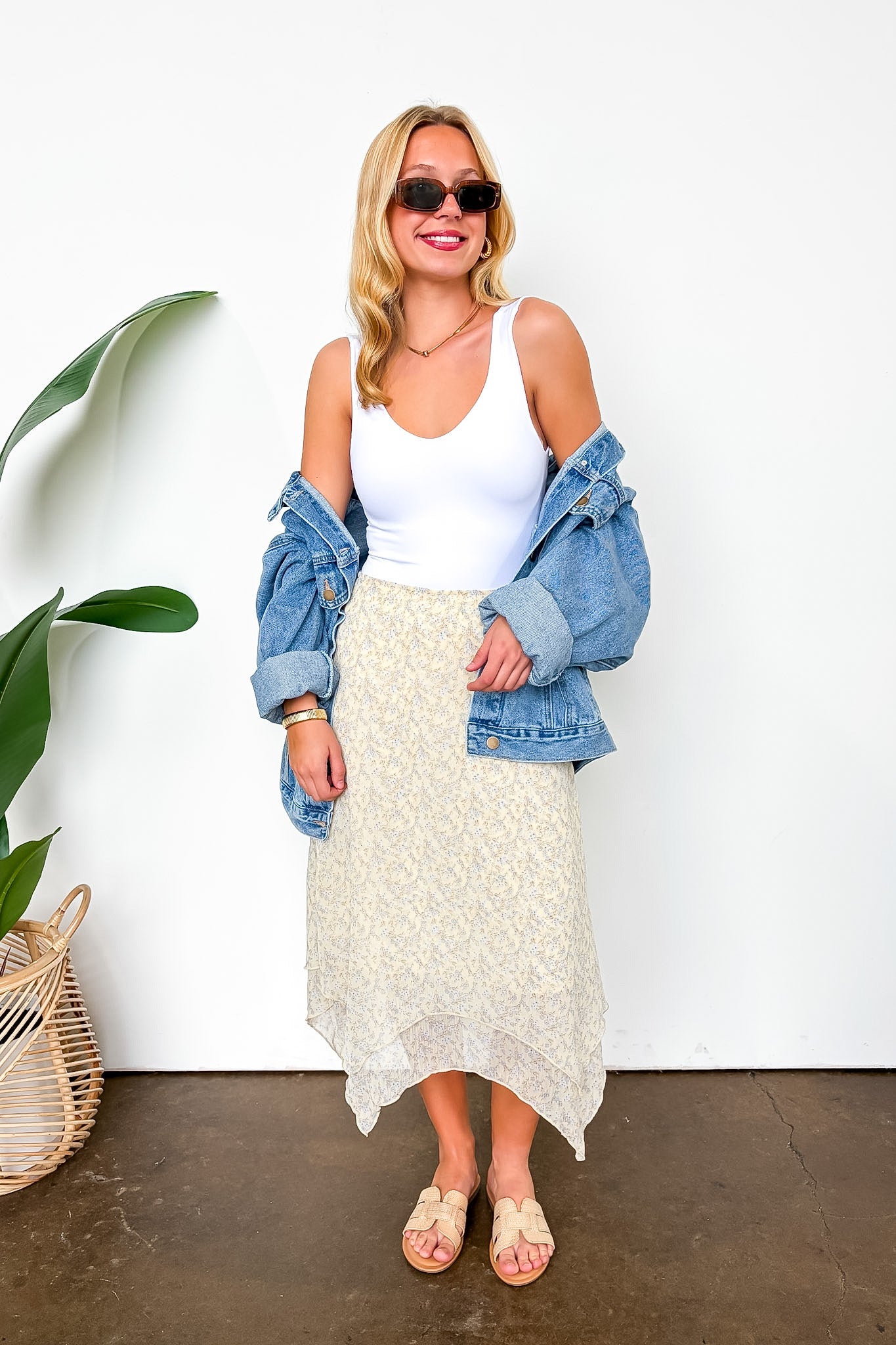 Perfected Sweetness Double Layer Floral Skirt - Madison and Mallory