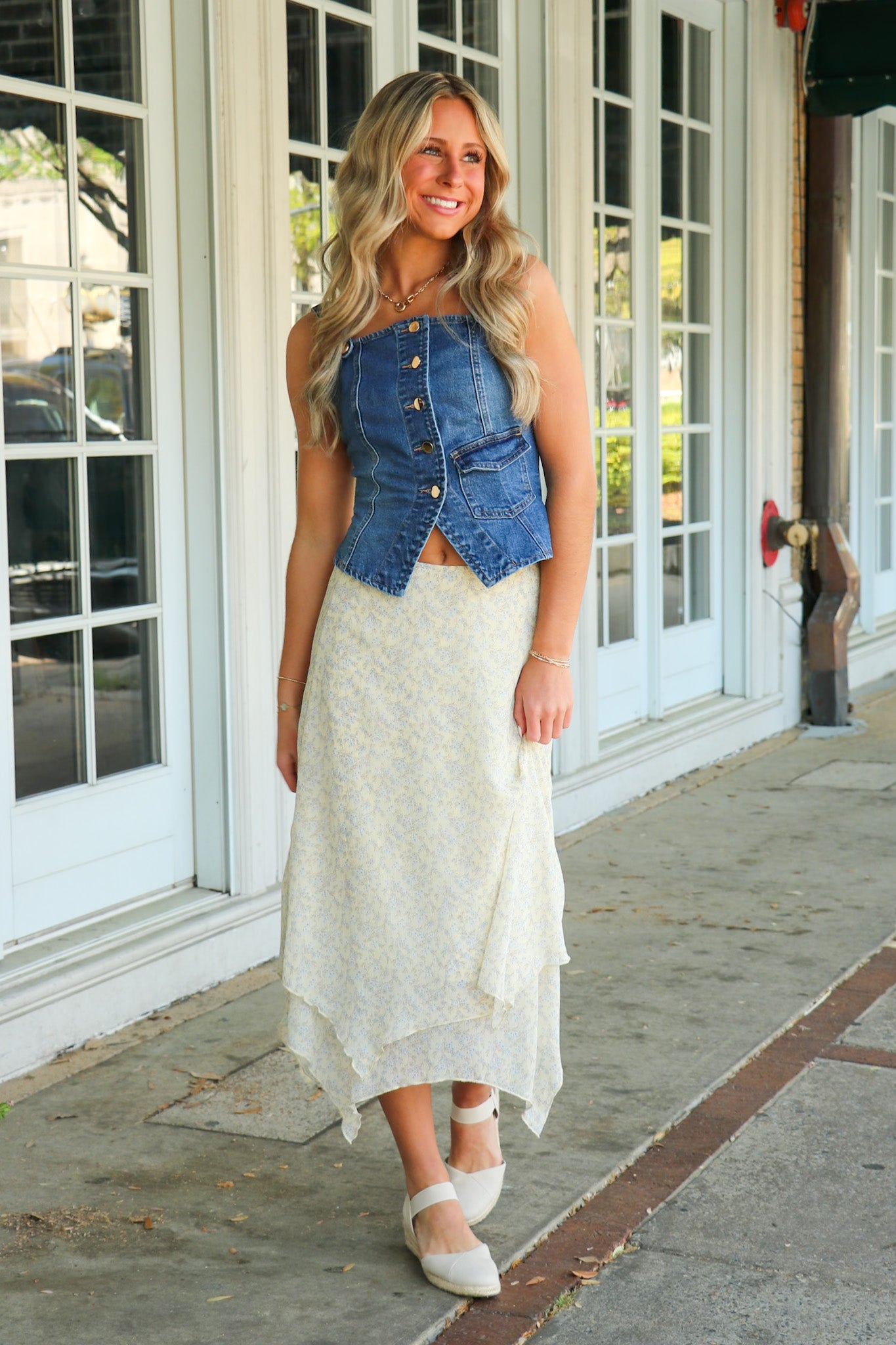 Perfected Sweetness Double Layer Floral Skirt - Madison and Mallory
