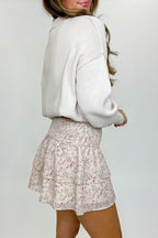 Petal Cascade Floral Ruffle Tiered Skirt - Madison and Mallory