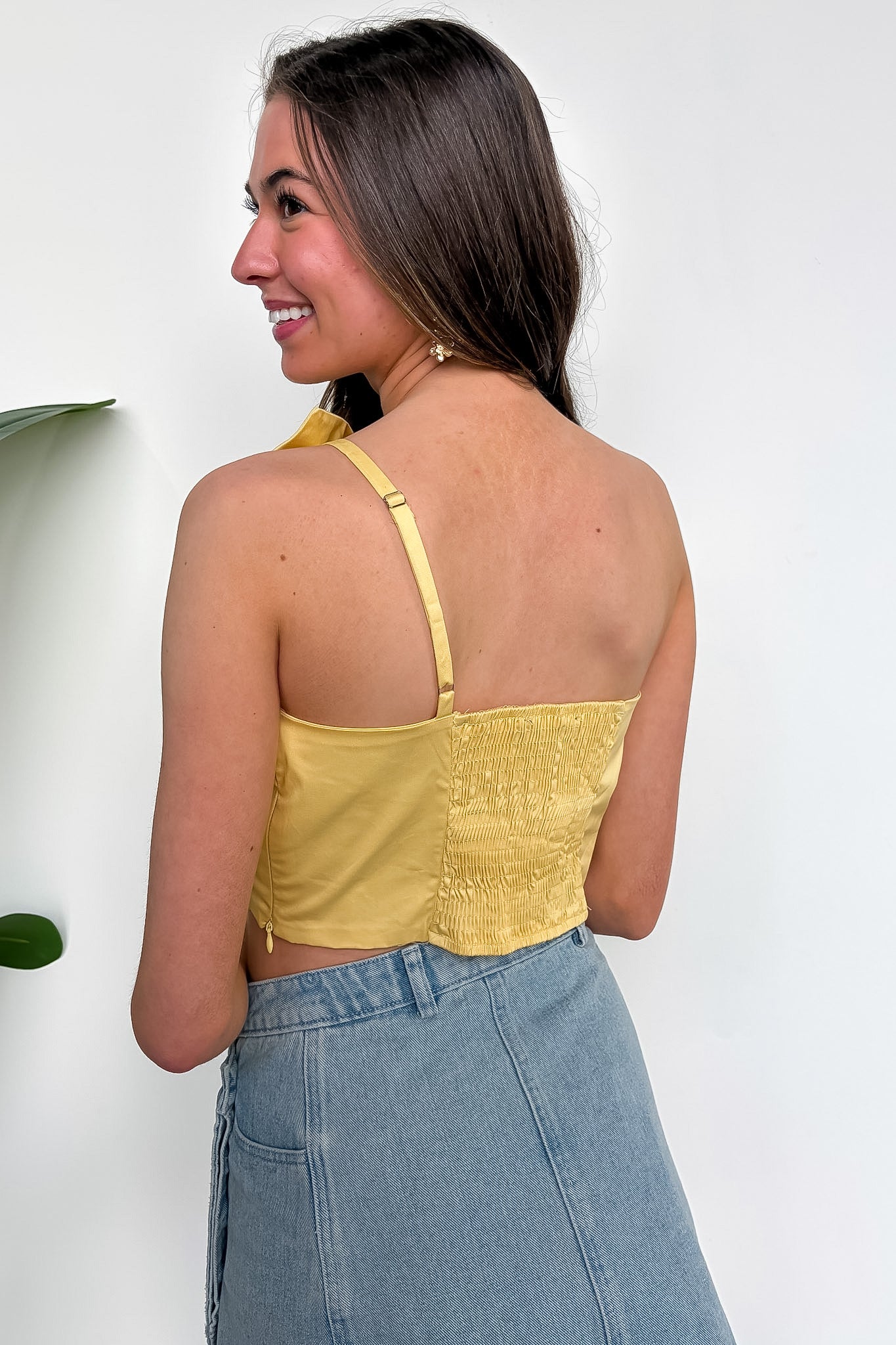 Petal Twist One-Shoulder Knotted Flower Bow Top - Madison and Mallory