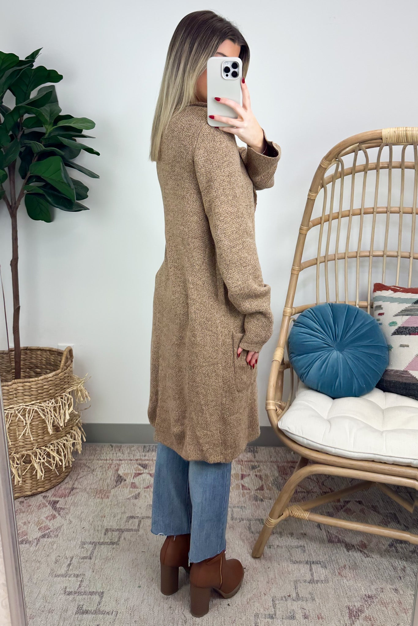  Poised Charm Two Tone Button Coat Cardigan - FINAL SALE - Madison and Mallory