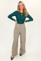 Polished Ease Front Pleat Wide Leg Pants - FINAL SALE - Madison and Mallory
