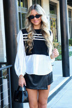 Polished Pairing Knit Layered Top - FINAL SALE - Madison and Mallory