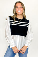 Polished Pairing Knit Layered Top - FINAL SALE - Madison and Mallory
