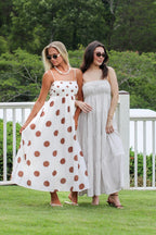 Polka Charm Empire Waist Midi Dress - Madison and Mallory