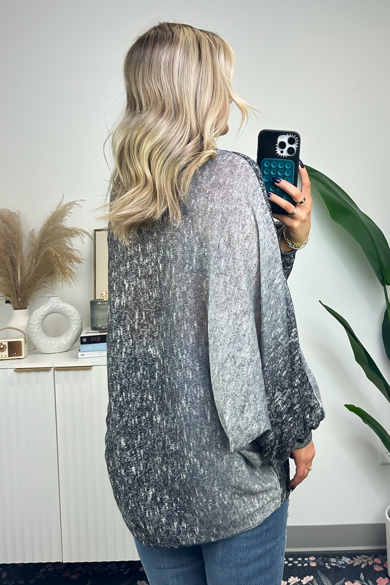  Porticia Ombre Oversize Batwing Sleeve Top - Madison and Mallory