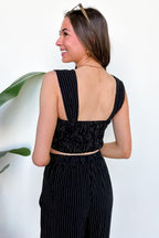 Portofino Striped Linen Blend Tank Top - Madison and Mallory