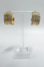 Posh Forever Textured Hoop Earrings - FINAL SALE - Madison and Mallory