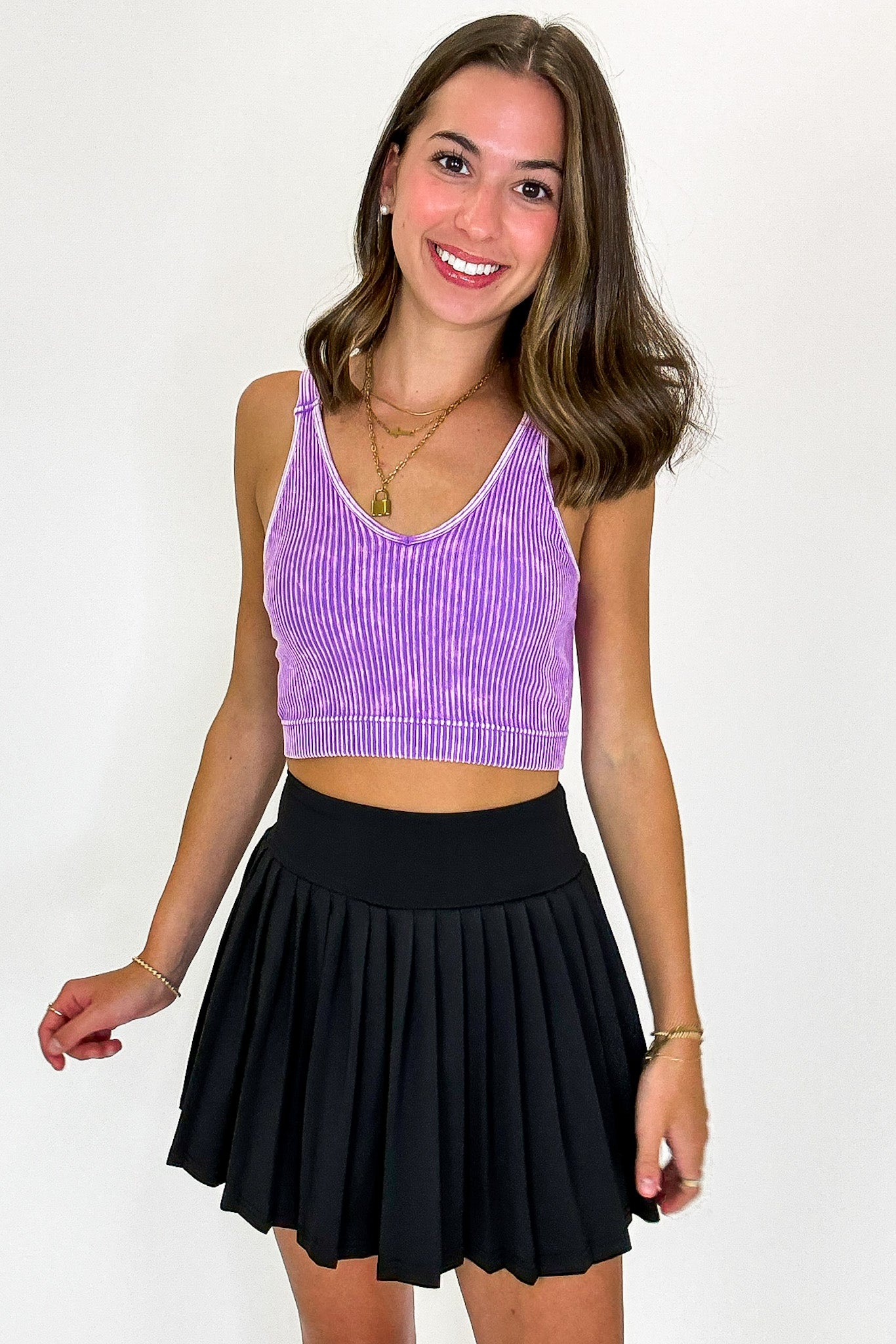 Power Serve Pleated Active Tennis Skort - Madison and Mallory