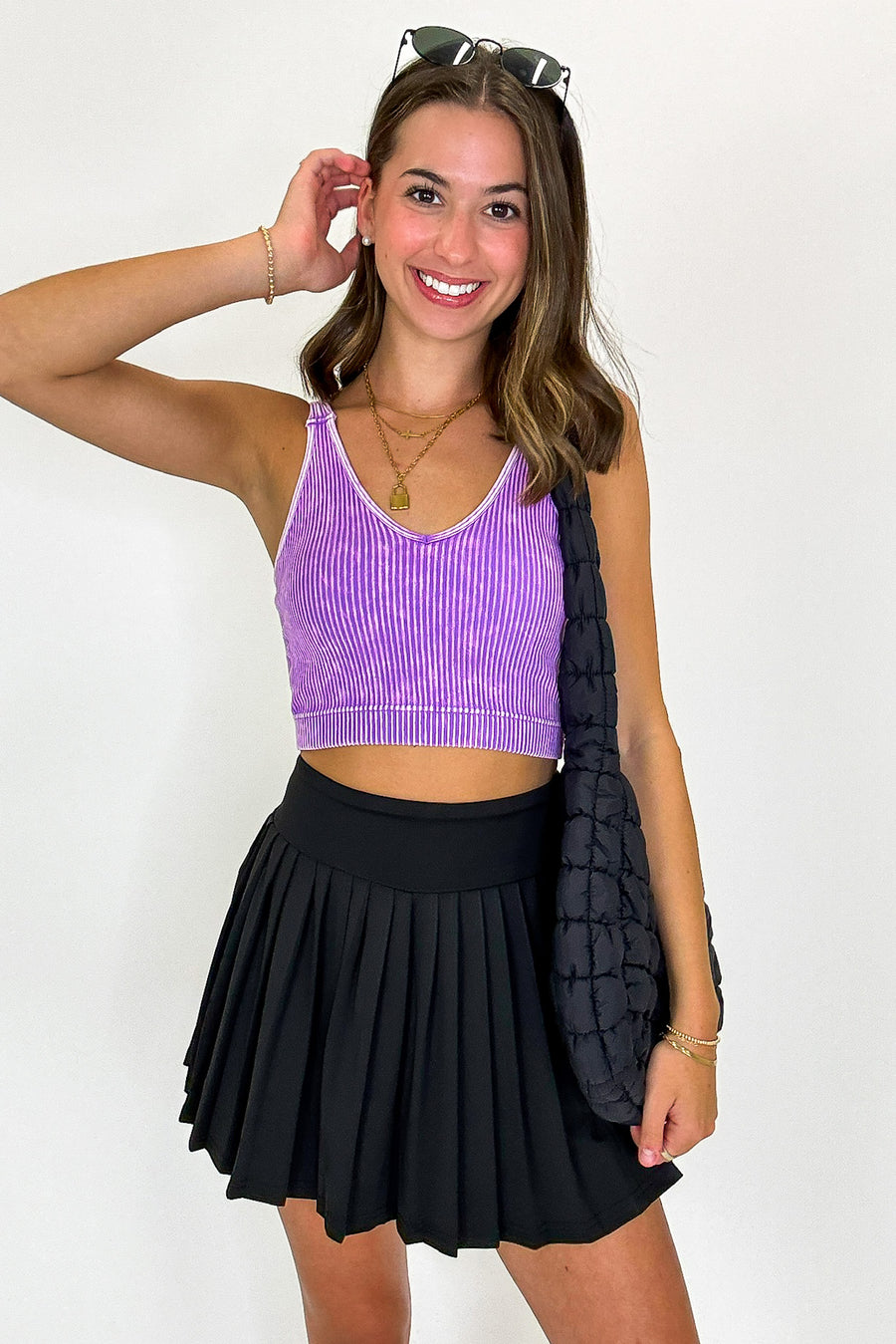 Power Serve Pleated Active Tennis Skort - Madison and Mallory