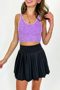 Black / S Power Serve Pleated Active Tennis Skort - FINAL SALE - Madison and Mallory