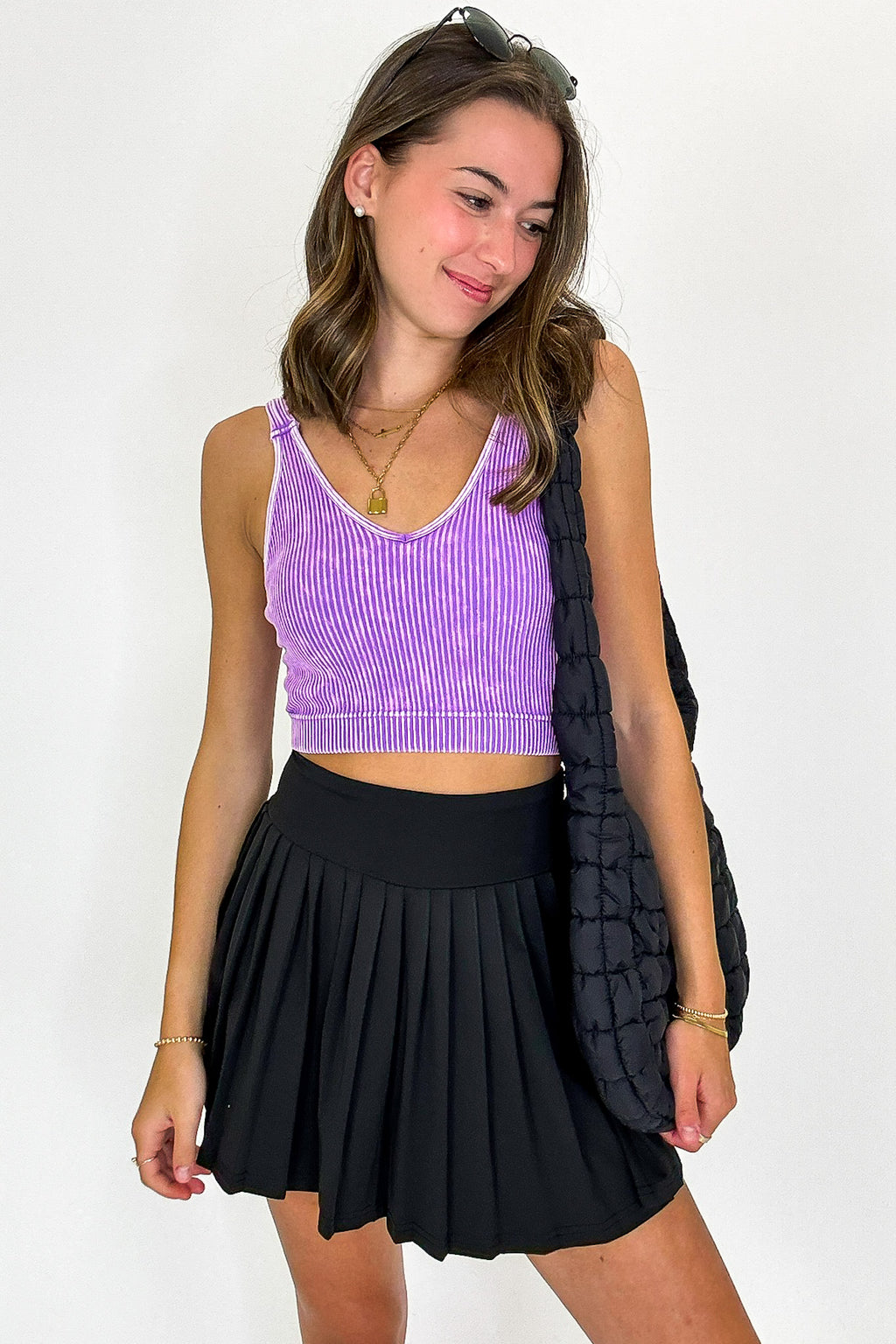 Power Serve Pleated Active Tennis Skort - FINAL SALE - Madison and Mallory