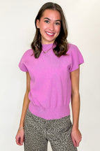 Power Poise Cap Sleeve High Neck Top - Madison and Mallory