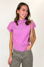 Power Poise Cap Sleeve High Neck Top - Madison and Mallory