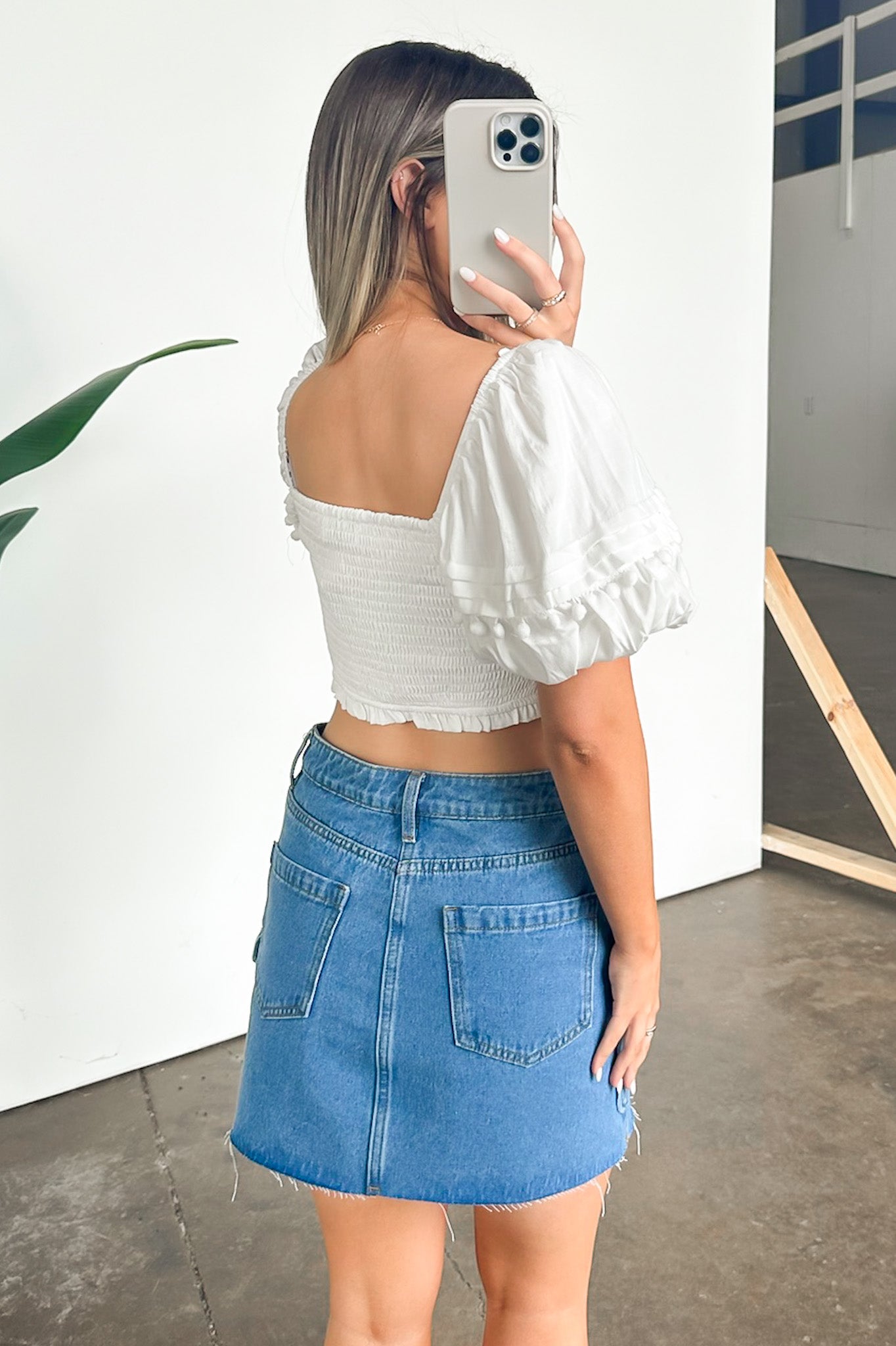 Precious Disposition Puff Sleeve Ruched Top - FINAL SALE - Madison and Mallory
