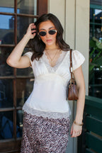 Pretty Promise Lace Trim Top