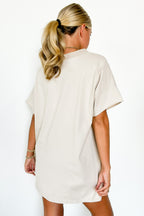 Pretty Potential V-Neck Oversized Top - FINAL SALE - Madison and Mallory