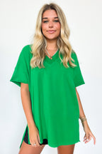 Pretty Potential V-Neck Oversized Top - FINAL SALE - Madison and Mallory