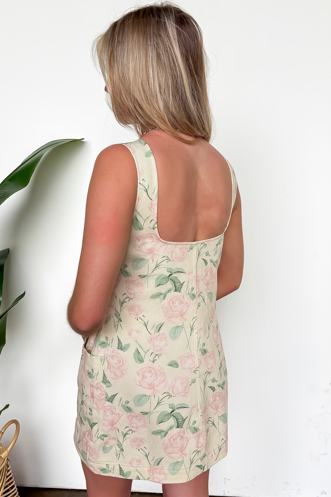 Pretty Garden Square Neck Floral Dress - Madison and Mallory