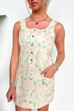 Pretty Garden Square Neck Floral Dress - Madison and Mallory