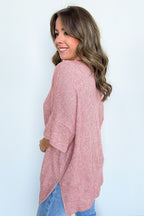 Priscilla Waffle Knit Oversized Top - BACK IN STOCK - Madison and Mallory