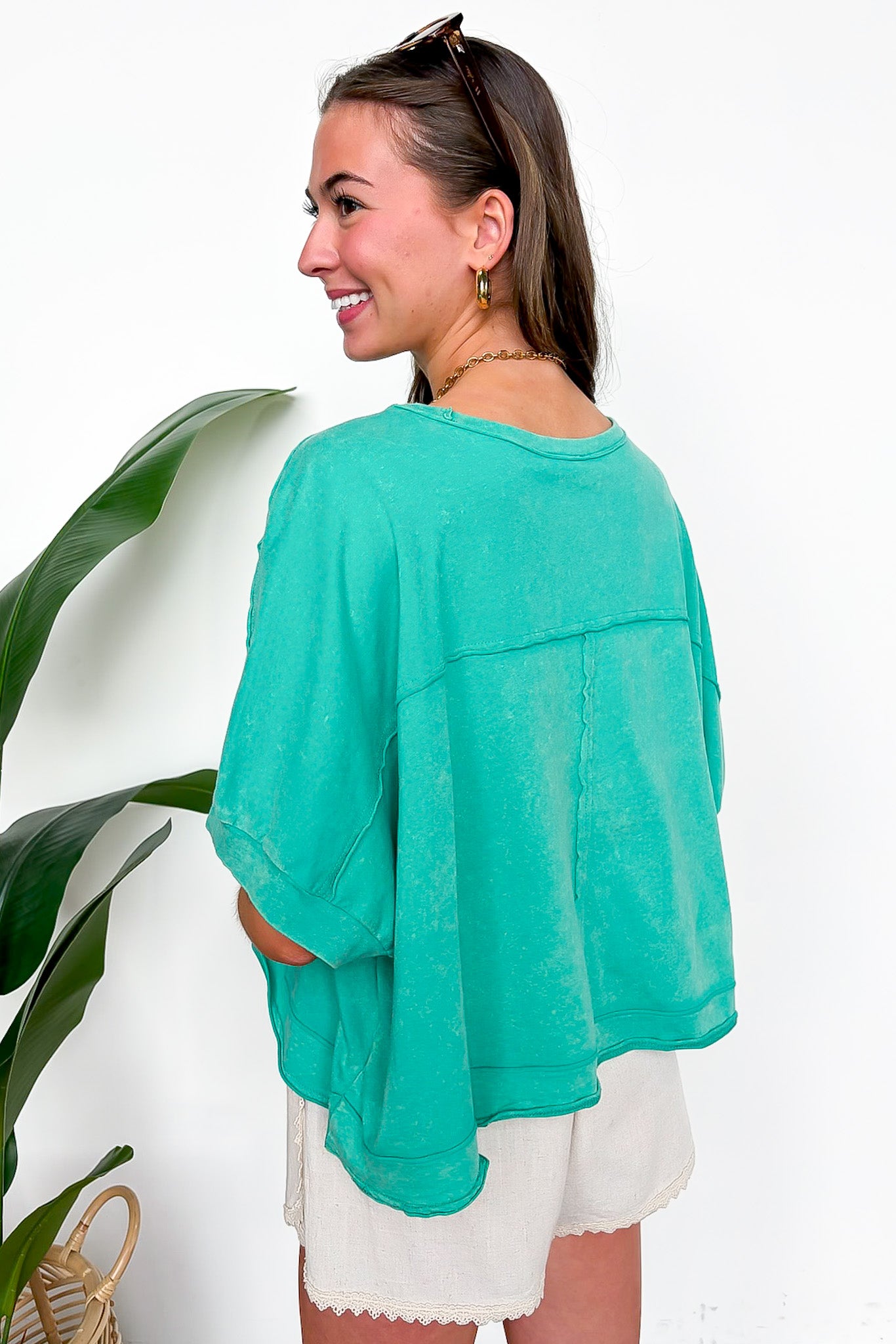 Priscillah Mineral Wash Oversized Pocket Tee - BACK IN STOCK - Madison and Mallory