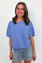 Priscillah Mineral Wash Oversized Pocket Tee - BACK IN STOCK - Madison and Mallory