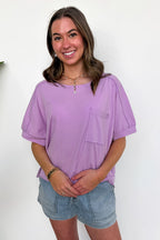 Priscillah Mineral Wash Oversized Pocket Tee - BACK IN STOCK