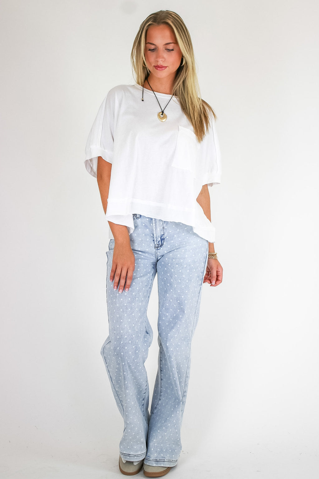 Priscillah Mineral Wash Oversized Pocket Tee - Madison and Mallory
