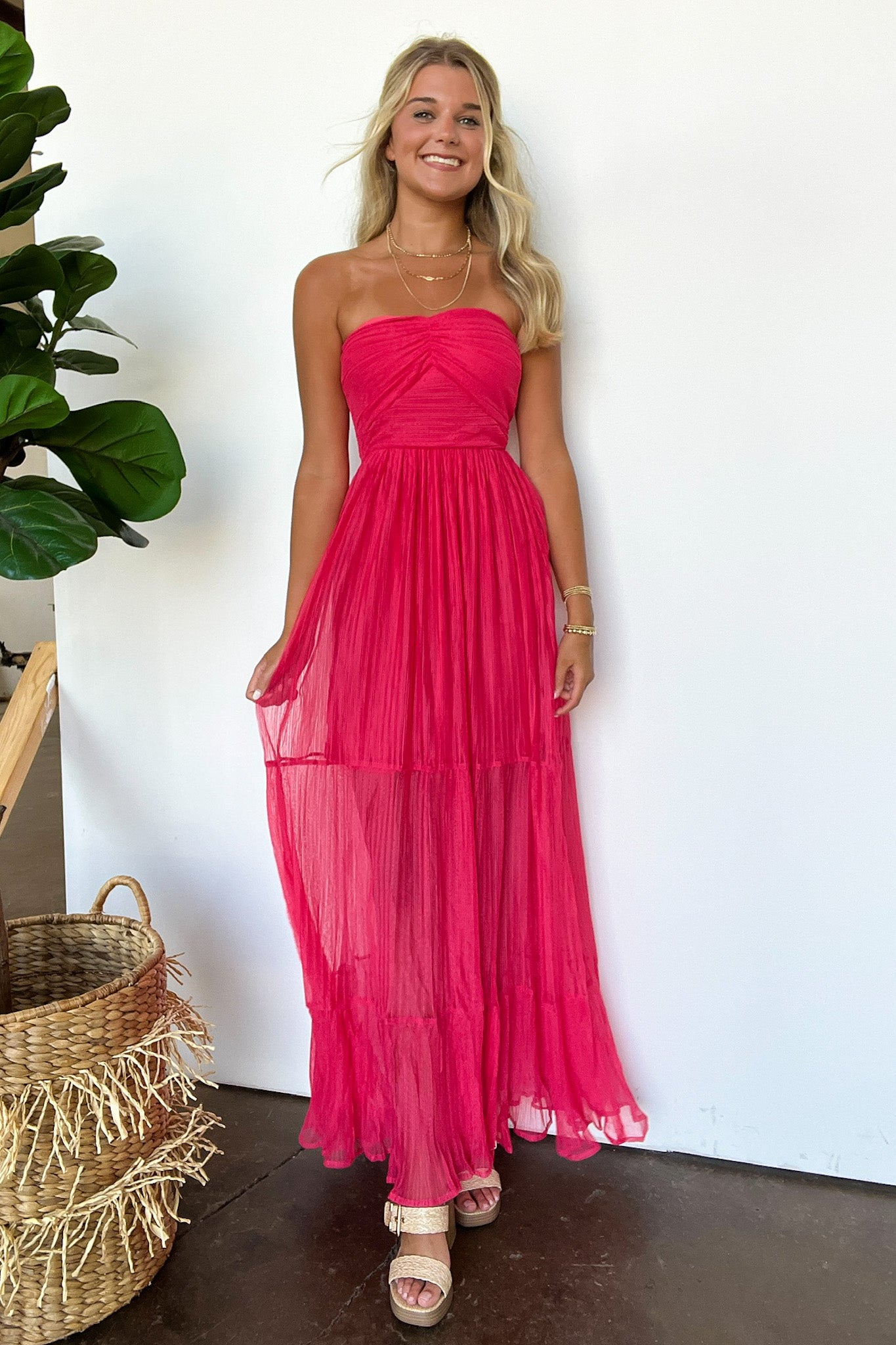 Coral / XS Proof of Perfection Tiered Smocked Maxi Dress - FINAL SALE - Madison and Mallory