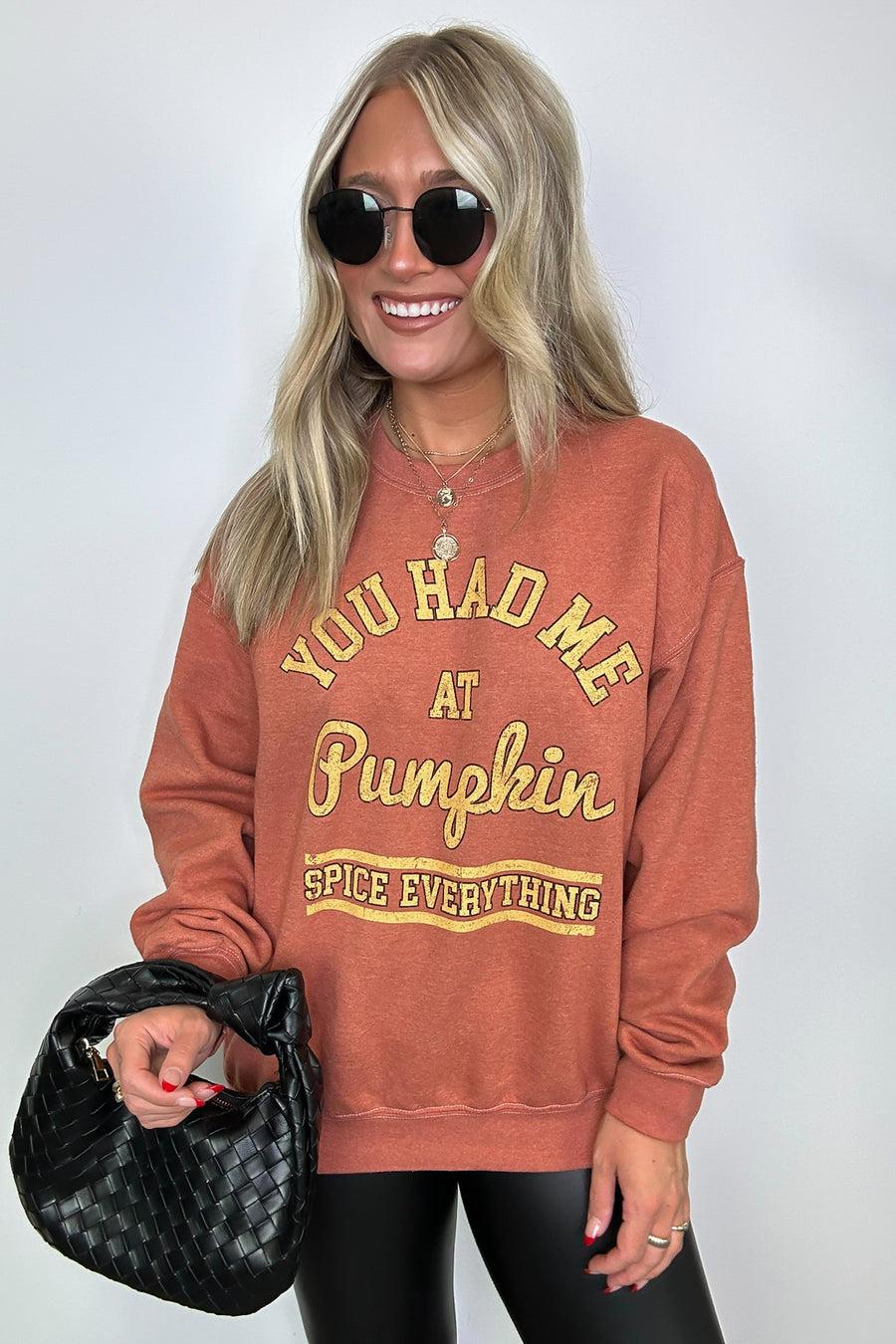  Pumpkin Spice Everything Graphic Pullover - FINAL SALE - Madison and Mallory