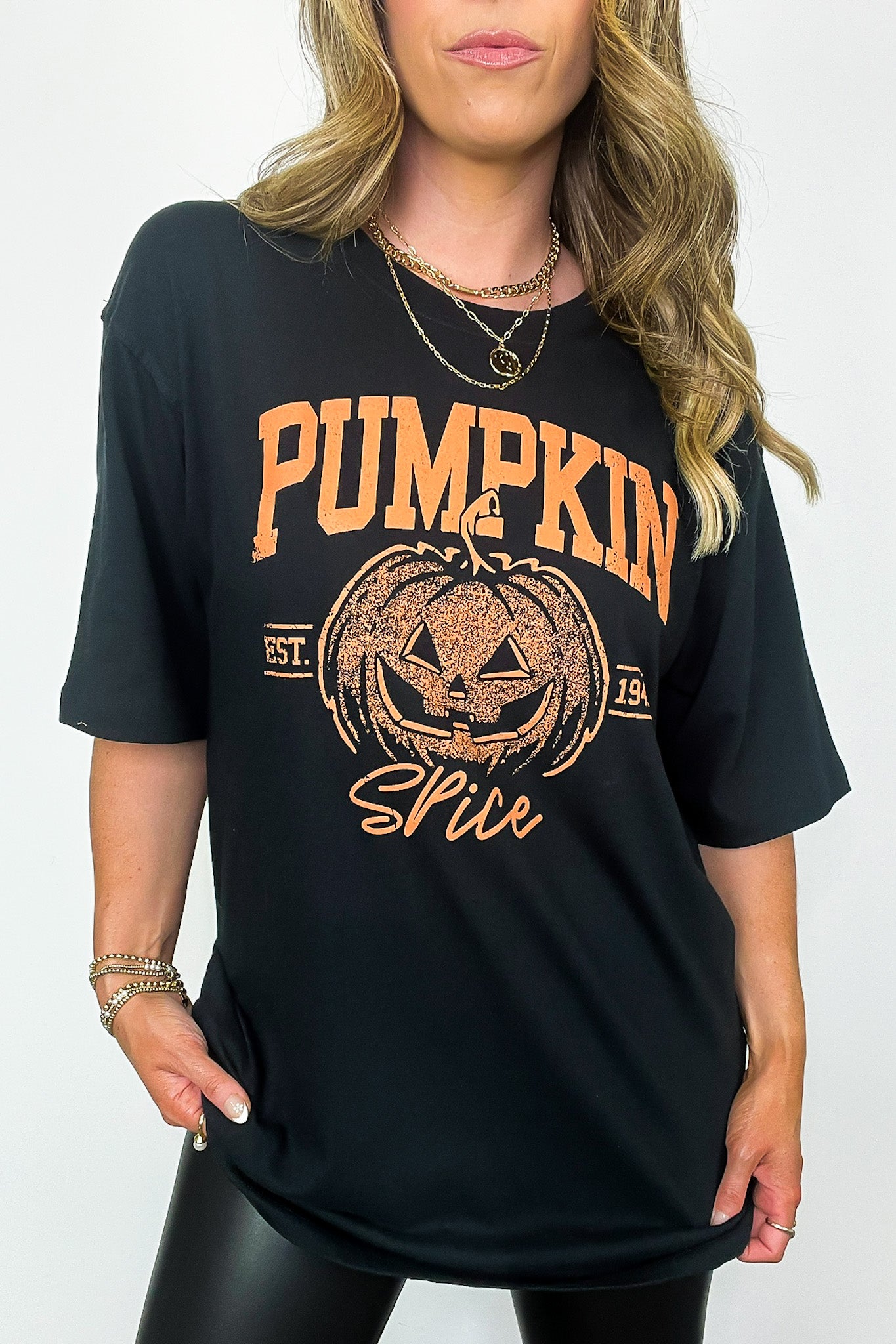  Pumpkin Spice Vintage Graphic Tee - FINAL SALE - Madison and Mallory