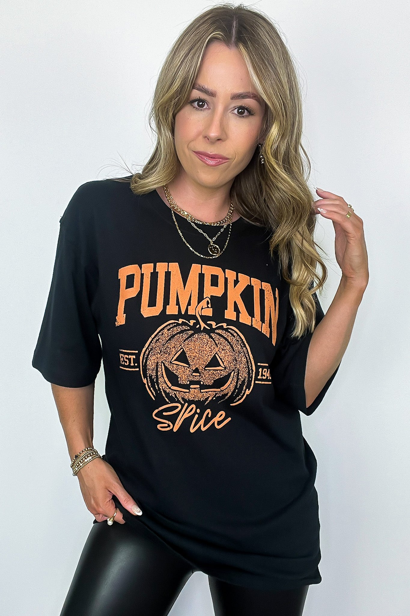  Pumpkin Spice Vintage Graphic Tee - FINAL SALE - Madison and Mallory