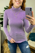  Pure Charm Ribbed Turtleneck Top - FINAL SALE - Madison and Mallory