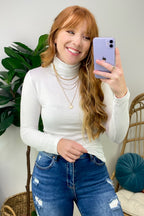  Pure Charm Ribbed Turtleneck Top - FINAL SALE - Madison and Mallory