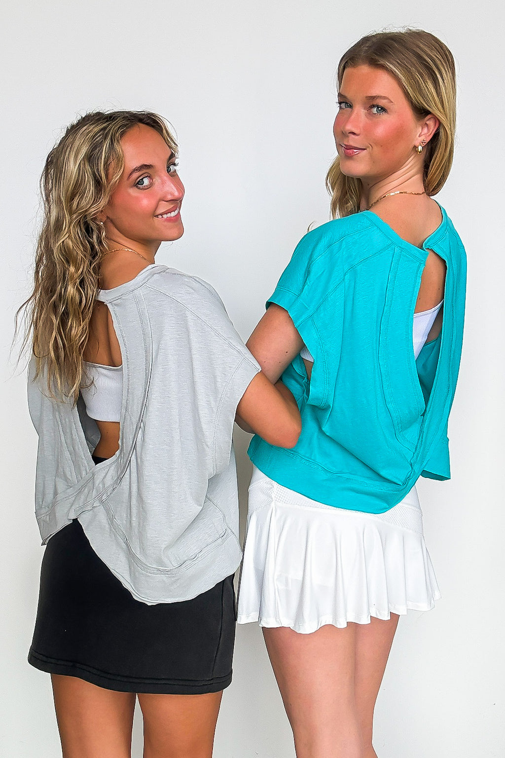 Rachel Open Back Tee - Madison and Mallory