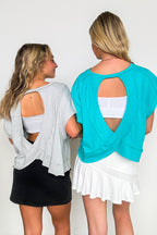 Rachel Open Back Tee - Madison and Mallory
