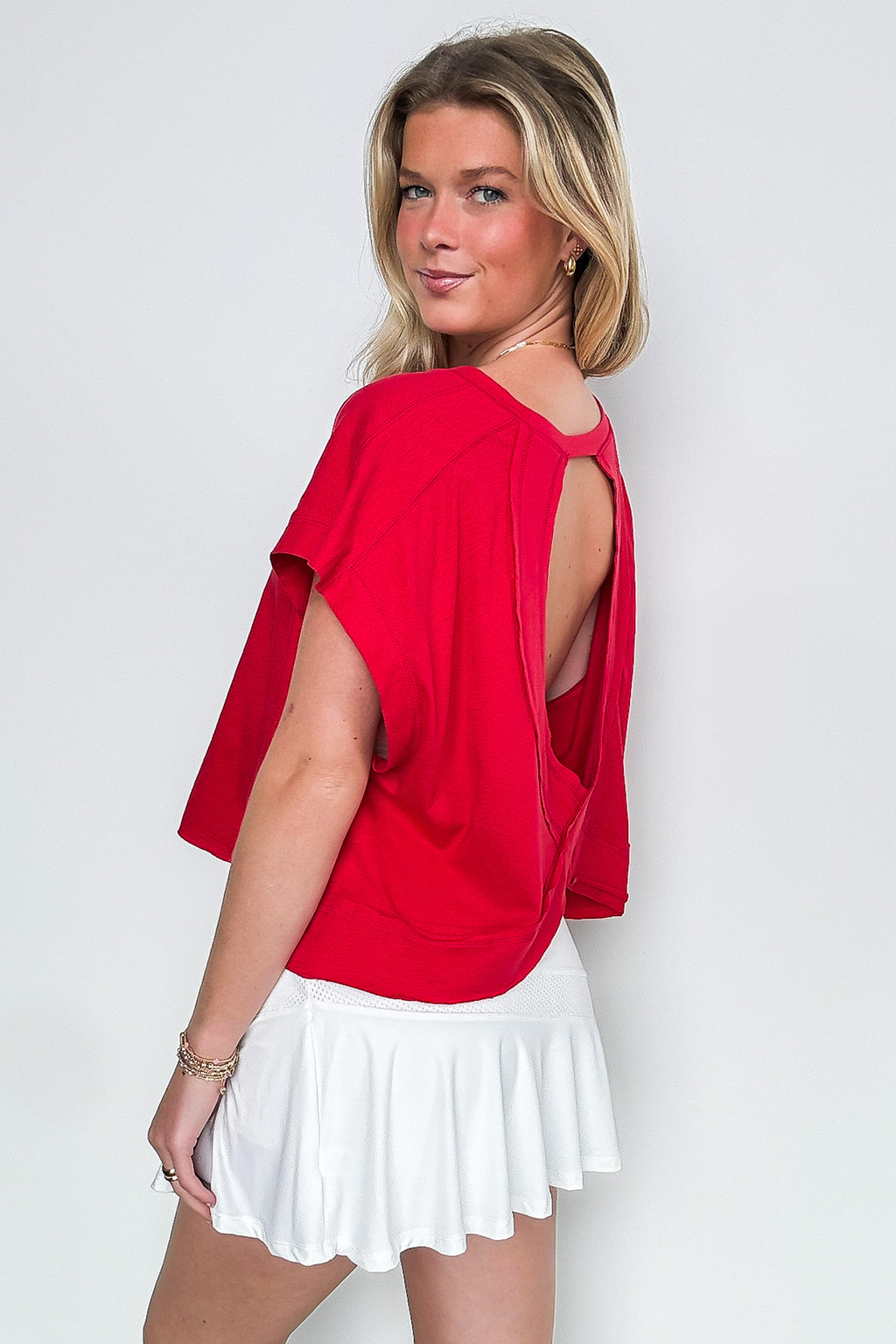Rachel Open Back Tee - Madison and Mallory