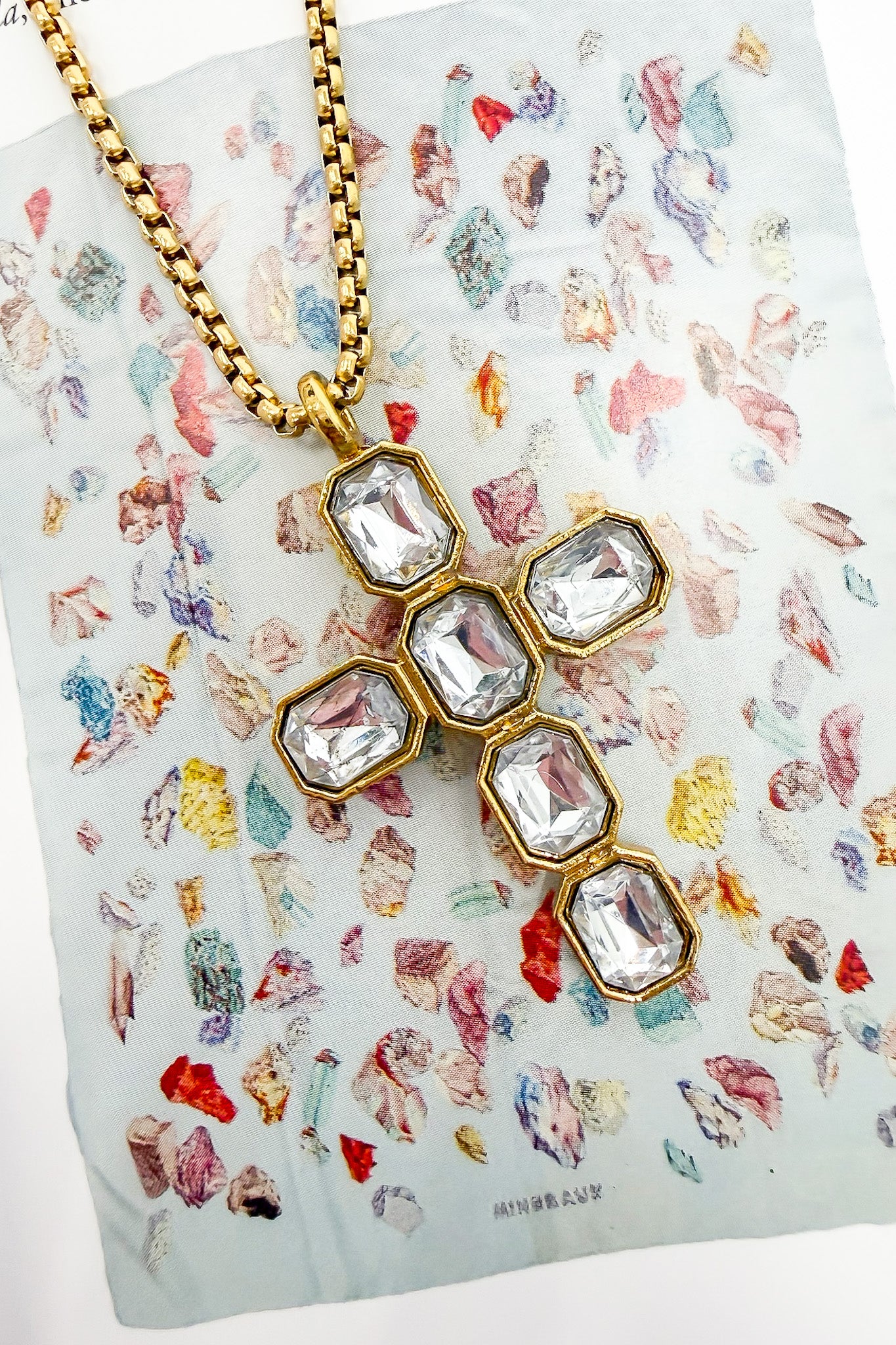 Radiant Faith 18k Stainless Steel Cross Necklace