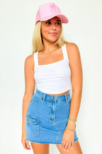  Raquel Ribbed Square Neck Tank Top - FINAL SALE - Madison and Mallory