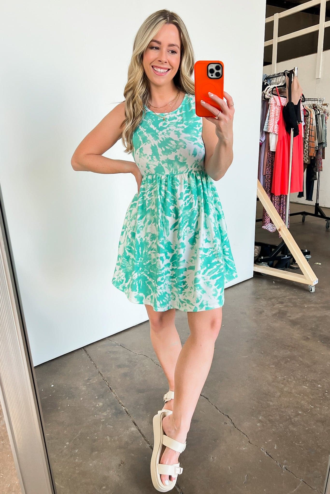  Rayann Tie Dye Flowy Dress - FINAL SALE - Madison and Mallory