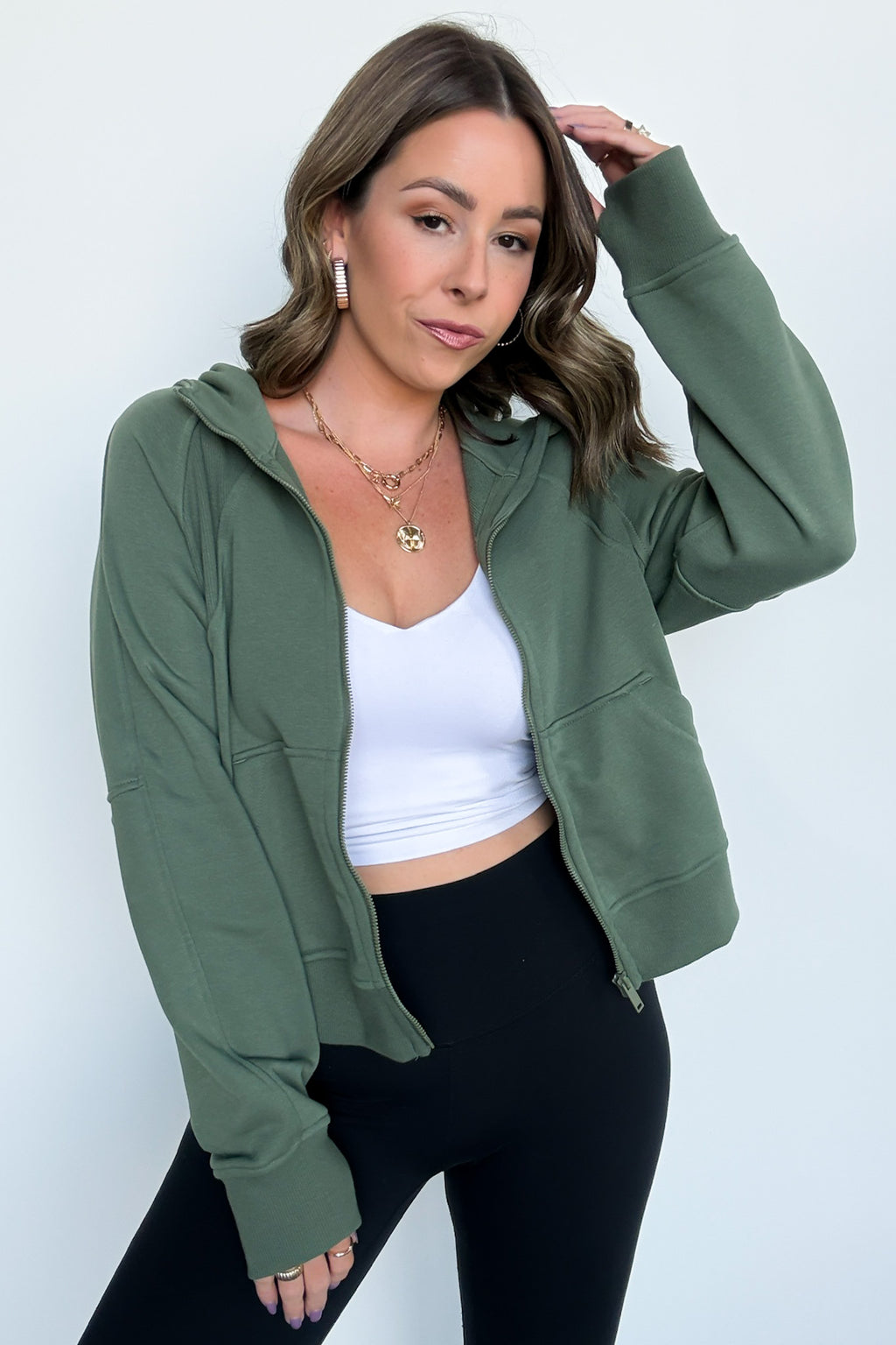 Raylee French Terry Zip Up Hoodie - FINAL SALE - Madison and Mallory